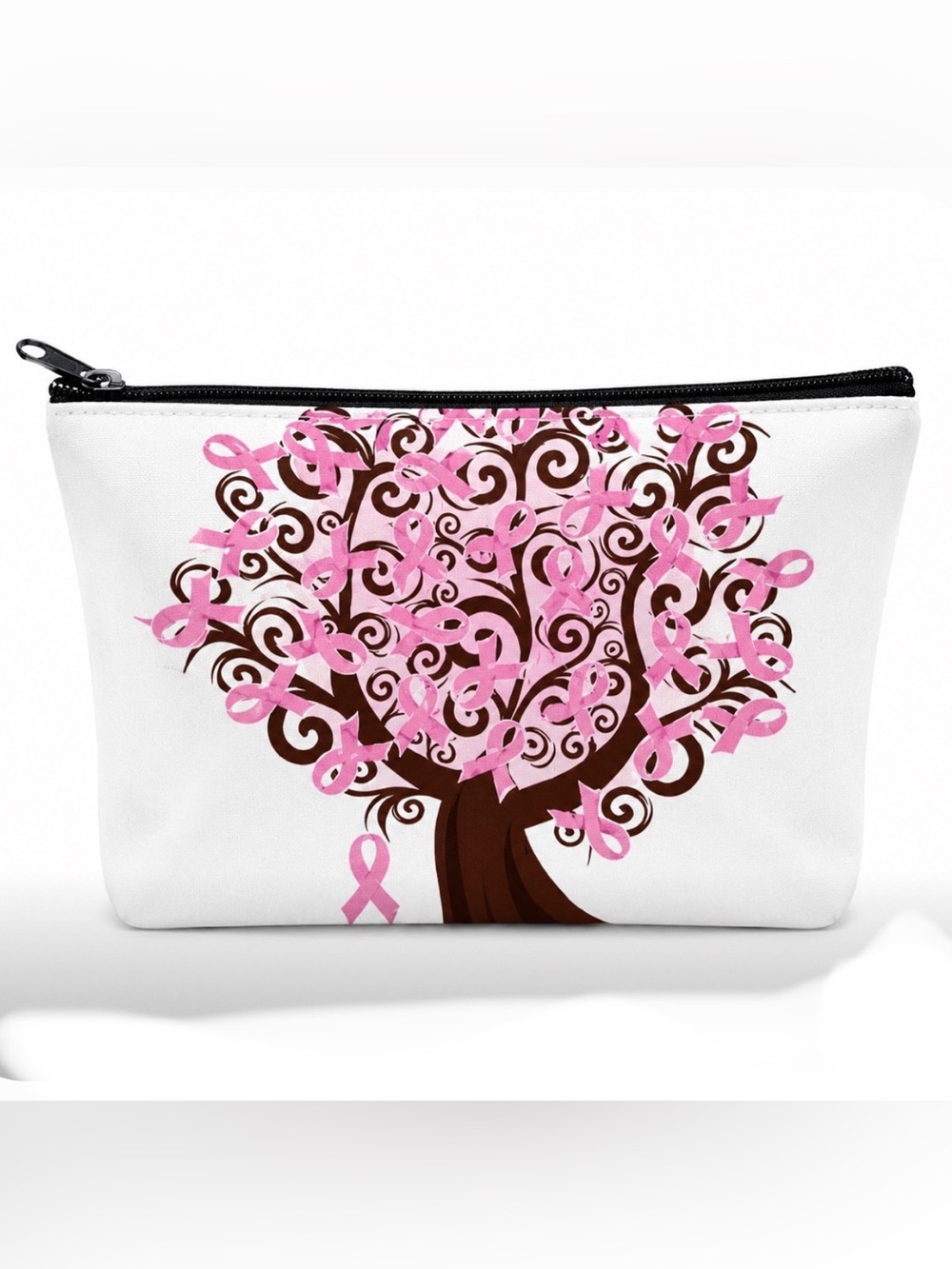 BUY NOW - Pink Ribbon Tree Makeup Bag - Breast Cancer Awareness